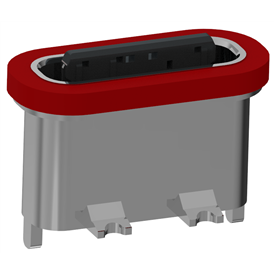 XB-TYPE C 3P vertikale wasserdichte Basis L=7.15mm (mit Stahlblech) (Zinklegierung Schale)